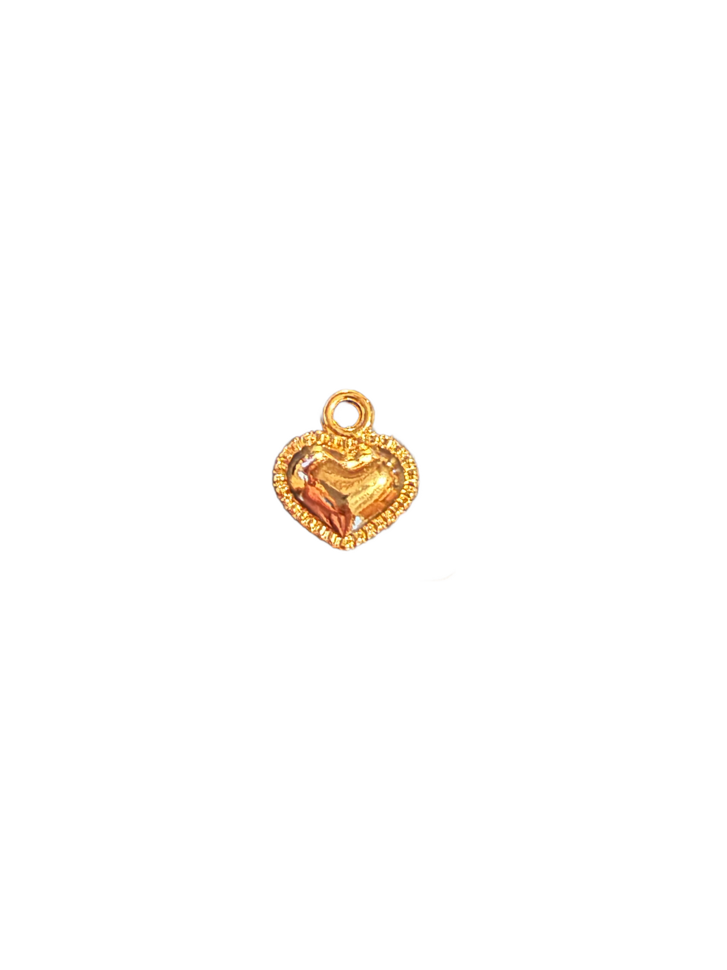 Micro (textured) Heart Charm